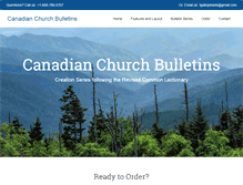 Tablet Screenshot of churchbulletins.ca